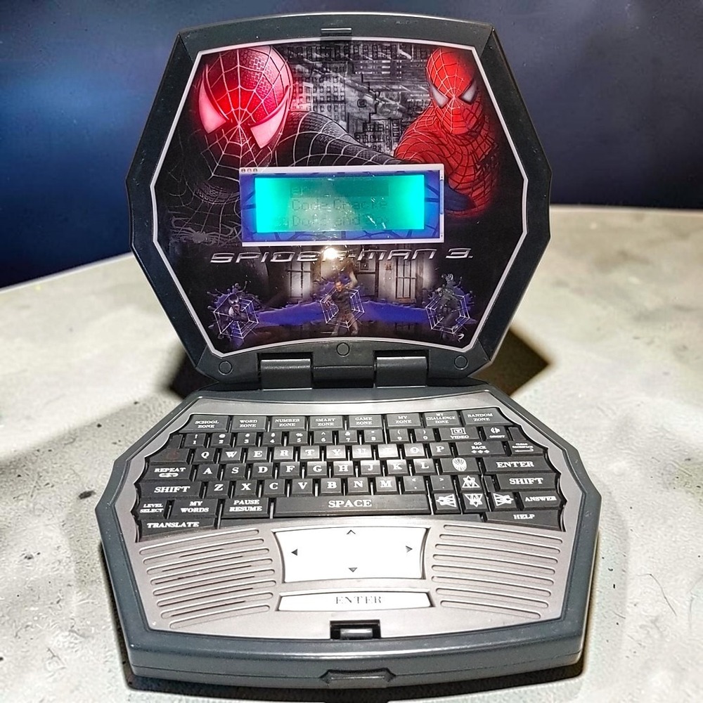 VTG Spider-Man 3 Learning Laptop KidDesigns 2007 Marvel Educational Toy SM-737